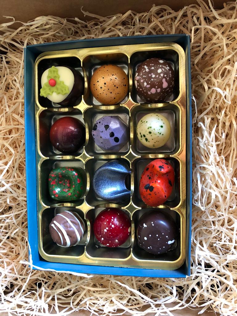 Luxury Christmas Chocolates, Cave Aged Rock Star Cheese & Christmas Preserve Gift Hamper