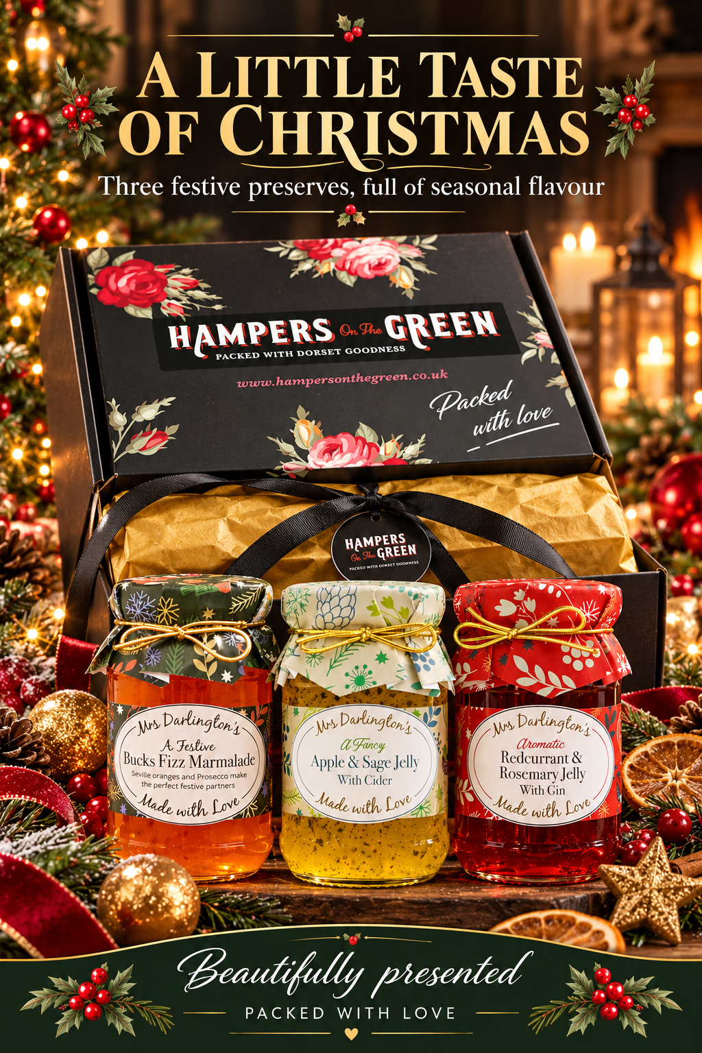 A Little Taste of Christmas - Trio pack of Christmas Preserves